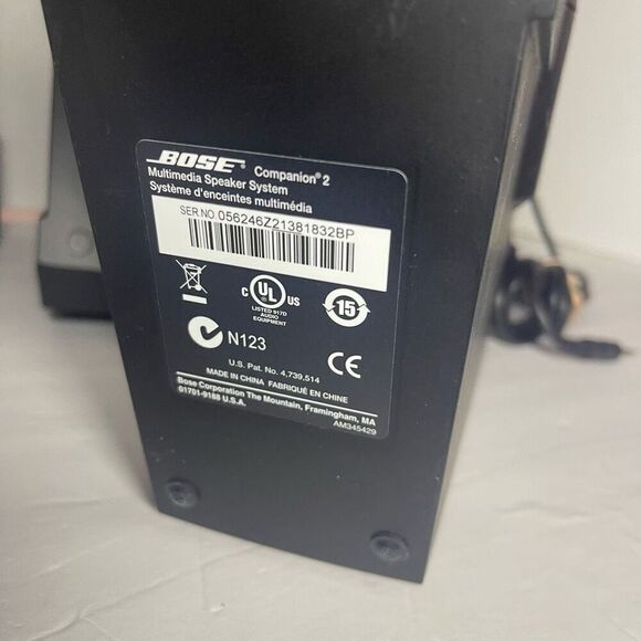 Bose Companion 2 Series Multimedia Speaker System (Black) - Tested 4 Speakers - Picture 8 of 10